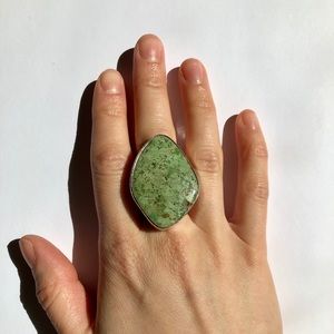 Elligators sterling silver turquoise ring